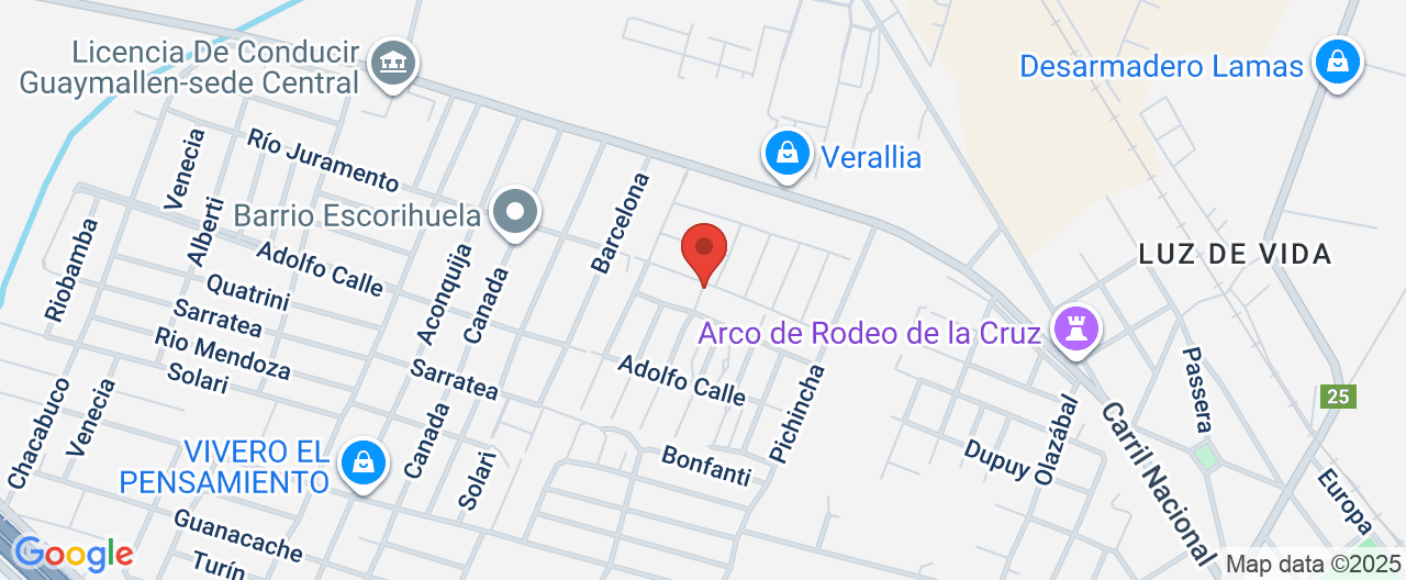 Mapa de la ubicación