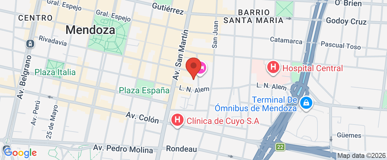 Mapa de la ubicación