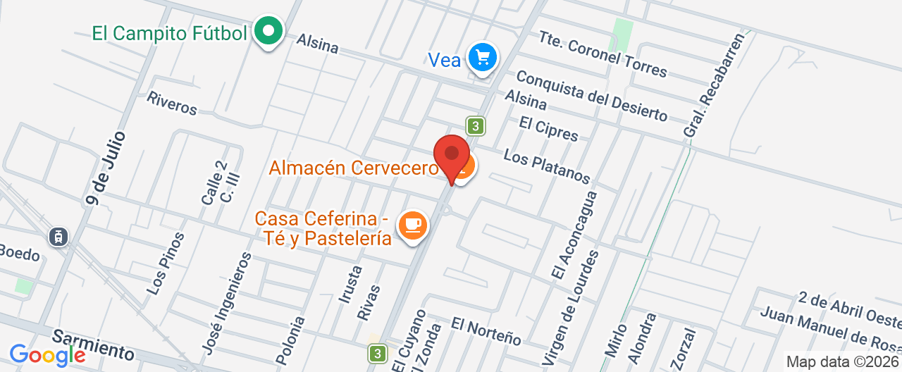 Mapa de la ubicación
