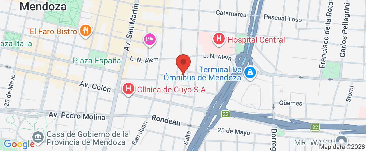 Mapa de la ubicación