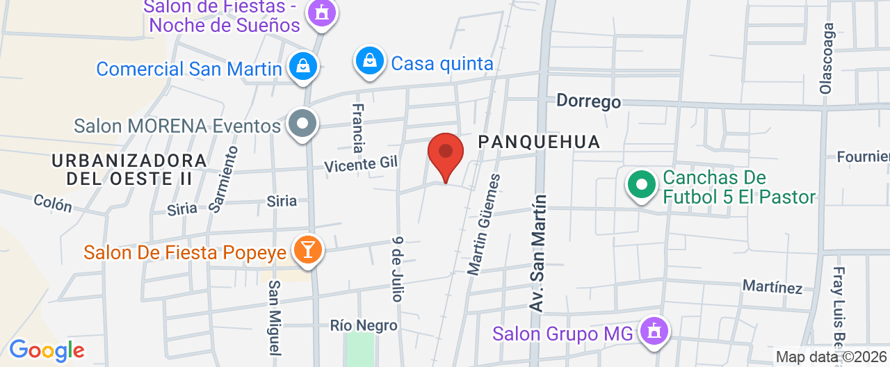 Mapa de la ubicación