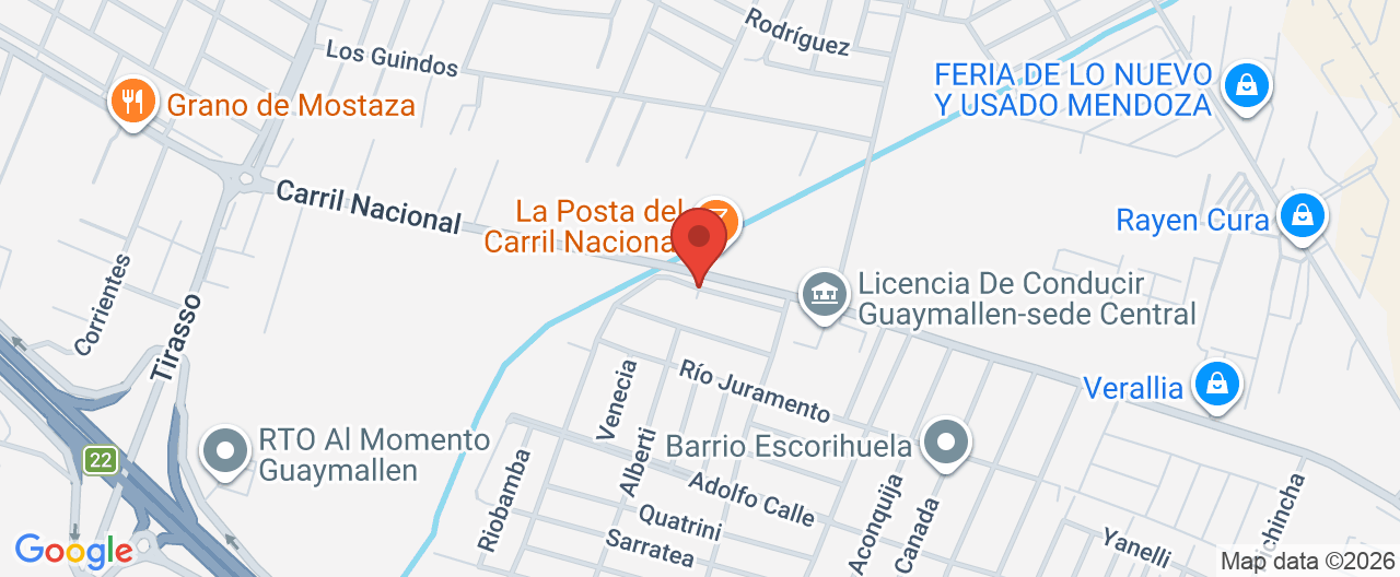 Mapa de la ubicación