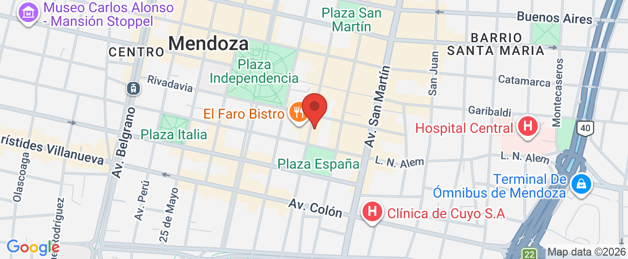 Mapa de la ubicación