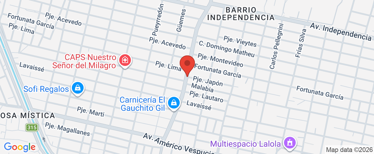 Mapa de la ubicación