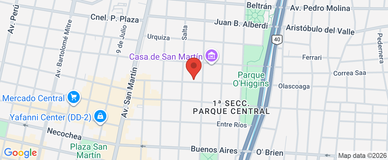 Mapa de la ubicación