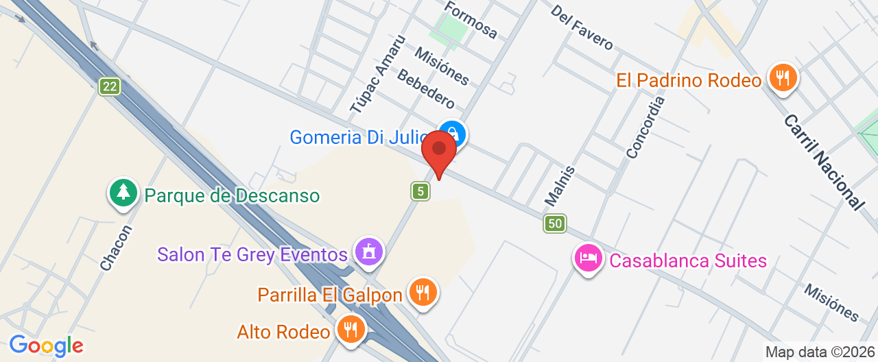 Mapa de la ubicación
