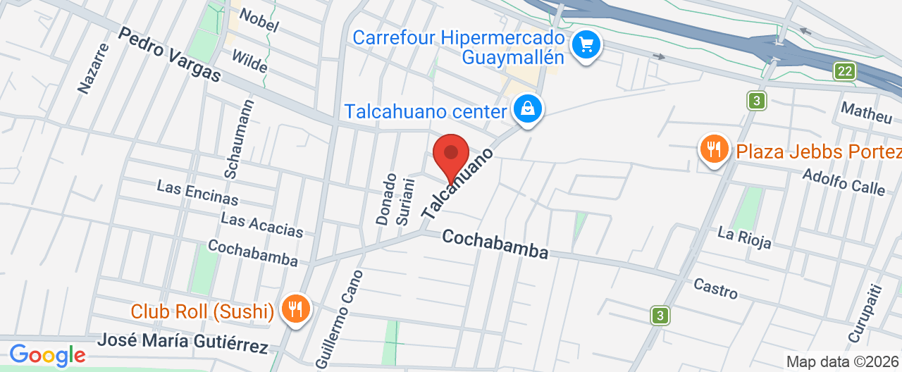 Mapa de la ubicación