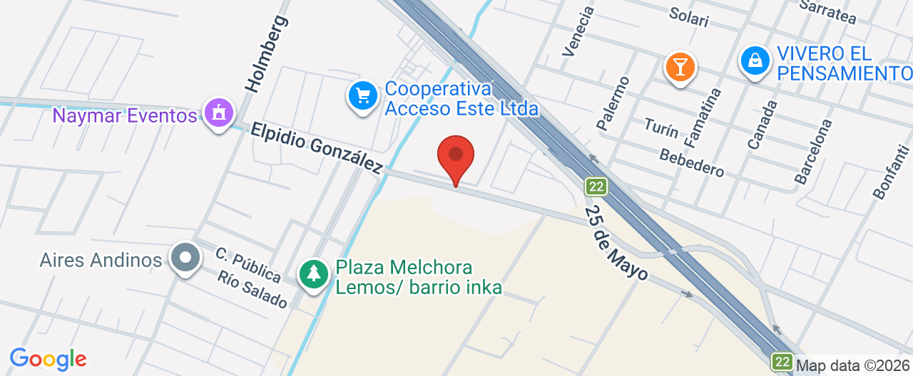 Mapa de la ubicación