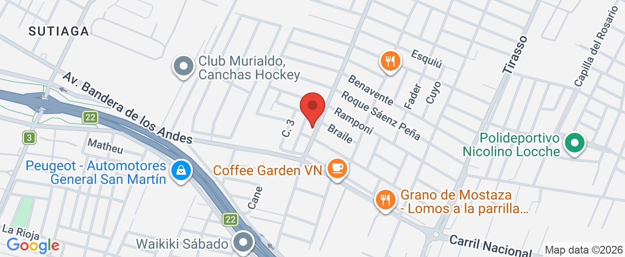 Mapa de la ubicación