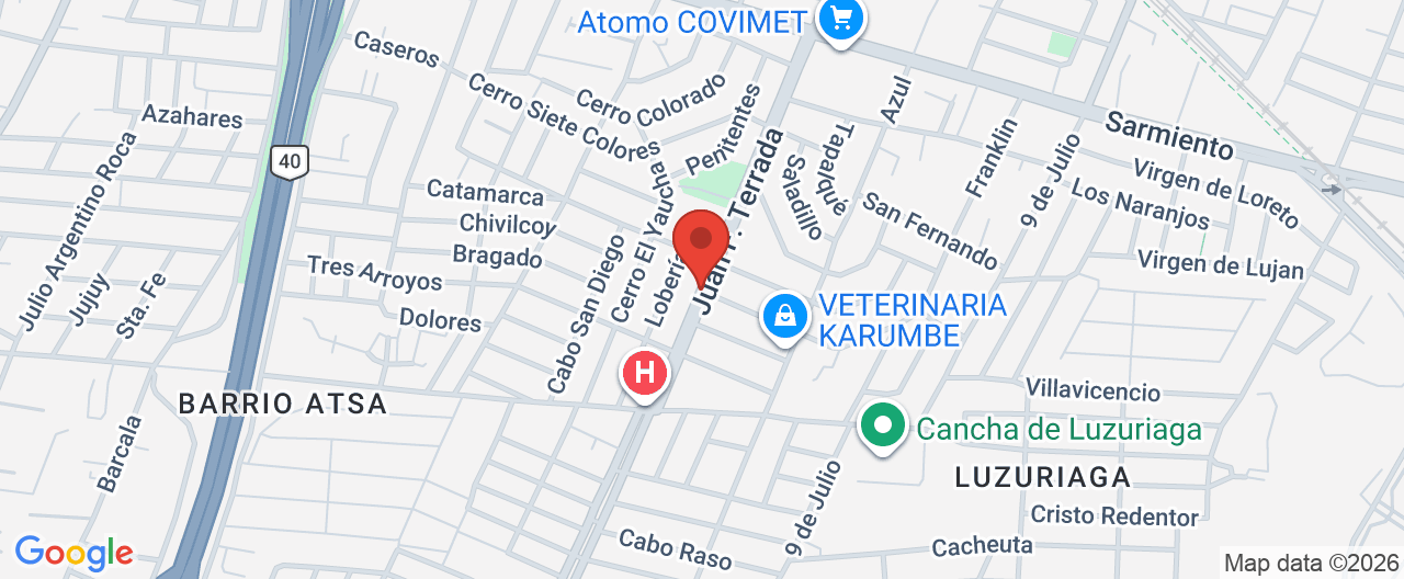 Mapa de la ubicación