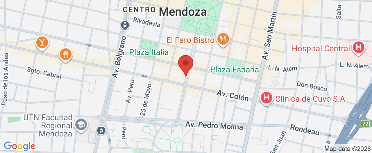 Mapa de la ubicación