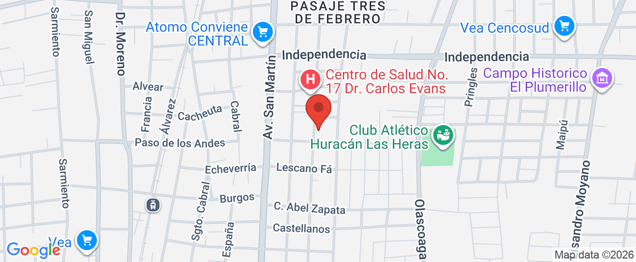 Mapa de la ubicación