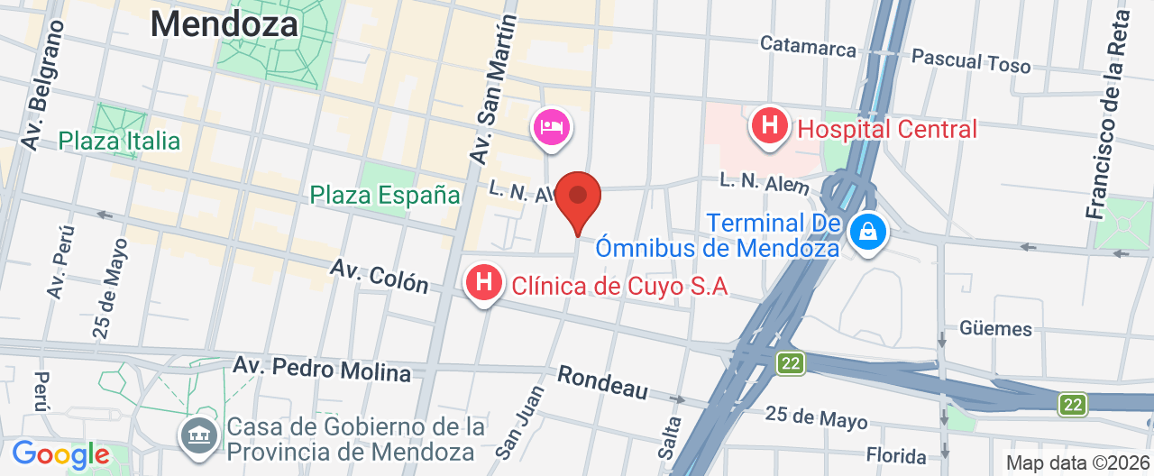 Mapa de la ubicación