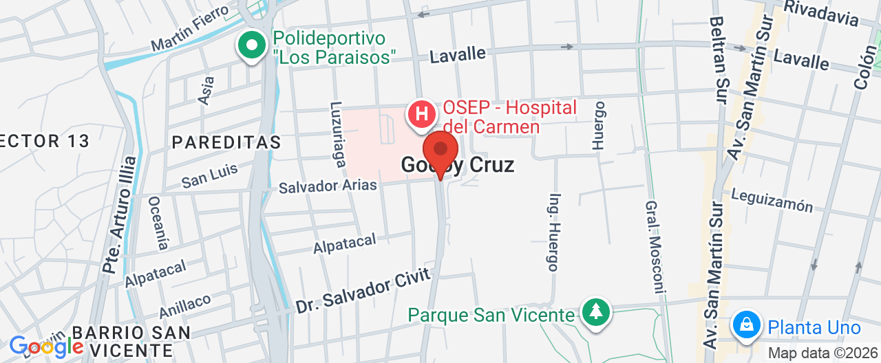 Mapa de la ubicación