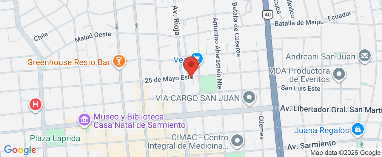 Mapa de la ubicación