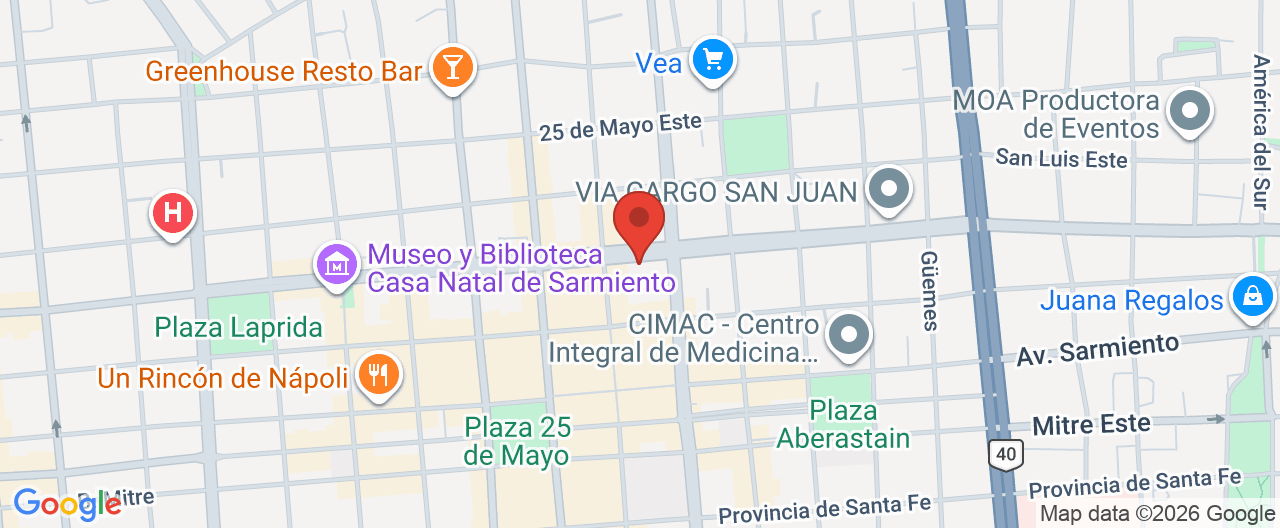 Mapa de la ubicación