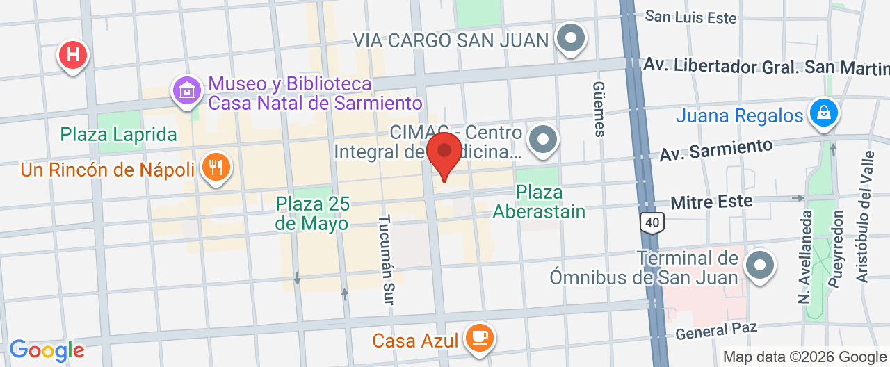 Mapa de la ubicación