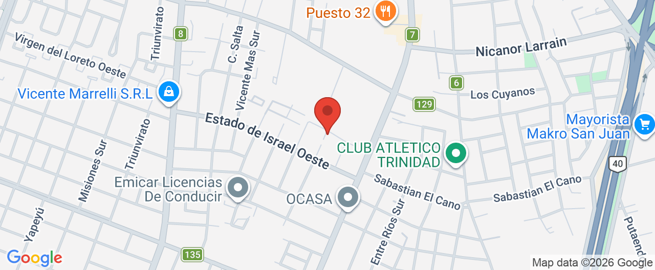 Mapa de la ubicación