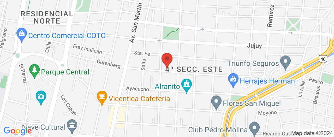 Mapa de la ubicación