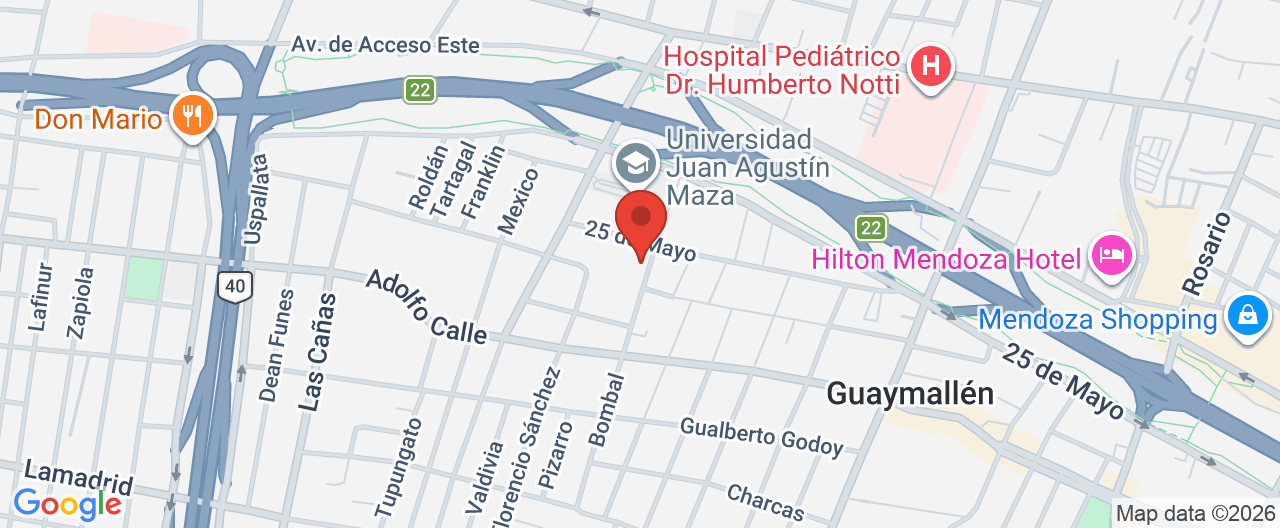 Mapa de la ubicación