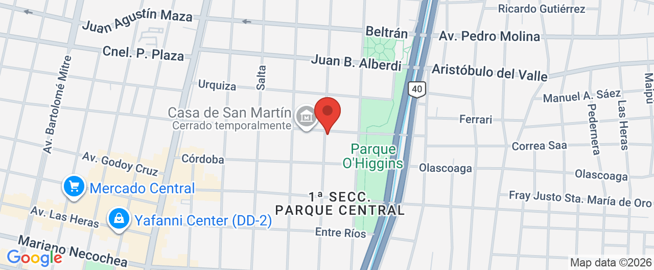 Mapa de la ubicación