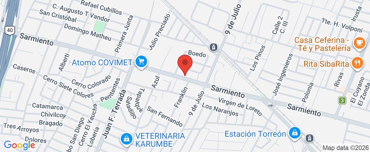 Mapa de la ubicación