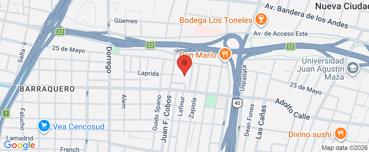 Mapa de la ubicación