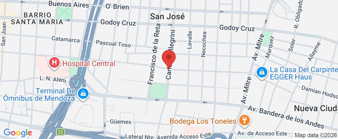 Mapa de la ubicación