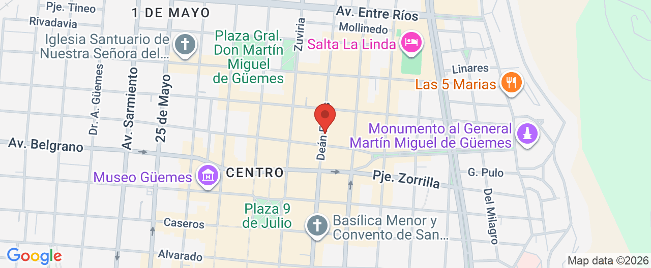 Mapa de la ubicación