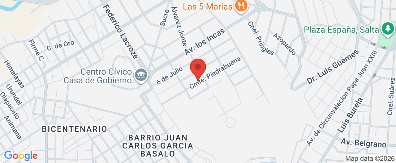 Mapa de la ubicación