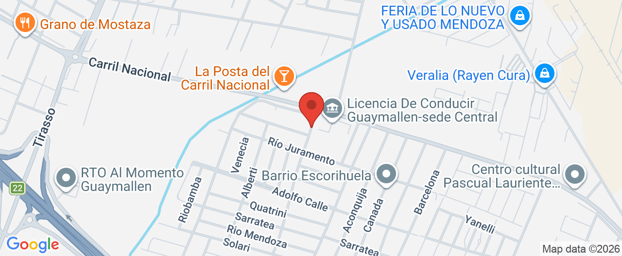 Mapa de la ubicación