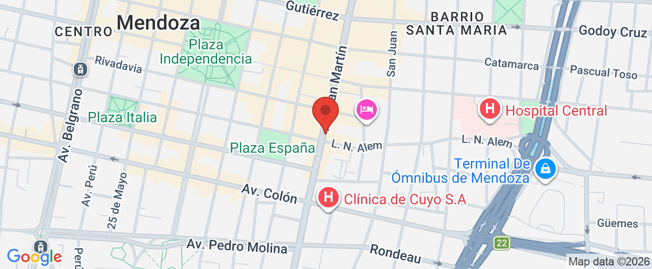 Mapa de la ubicación