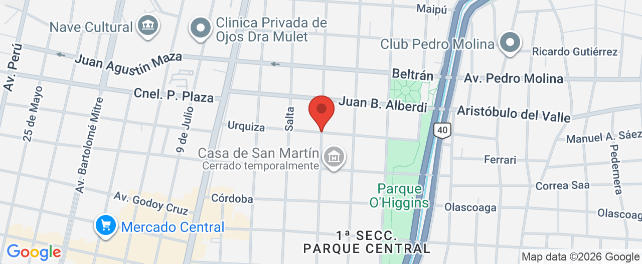 Mapa de la ubicación