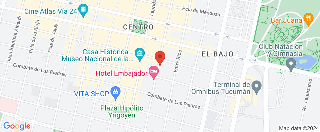 Mapa de la ubicación
