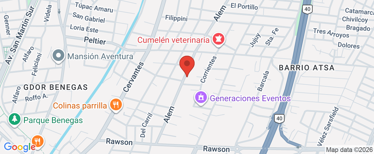 Mapa de la ubicación