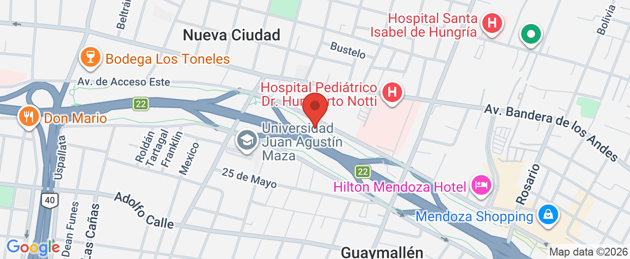 Mapa de la ubicación