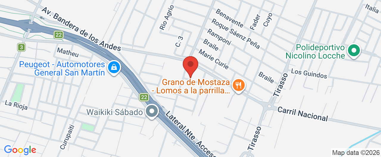 Mapa de la ubicación
