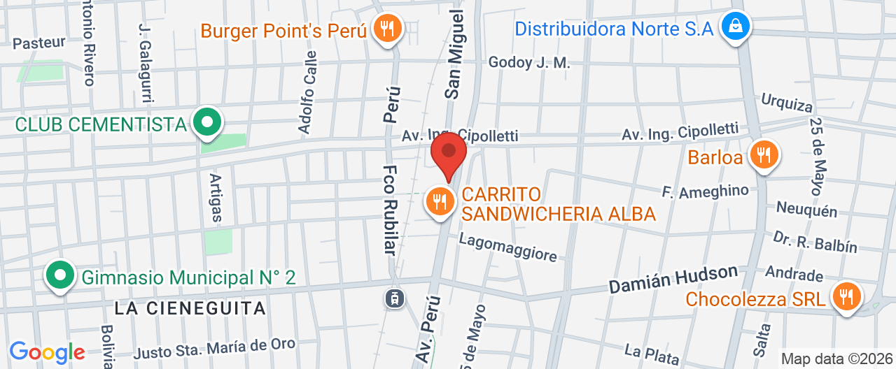 Mapa de la ubicación
