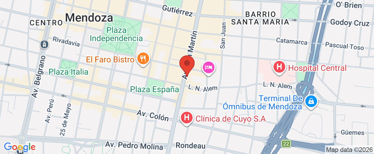 Mapa de la ubicación