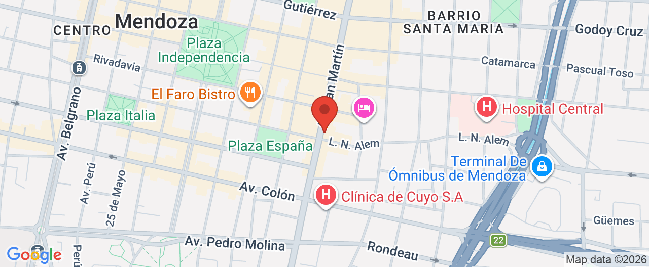 Mapa de la ubicación