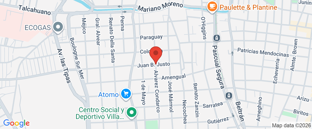 Mapa de la ubicación