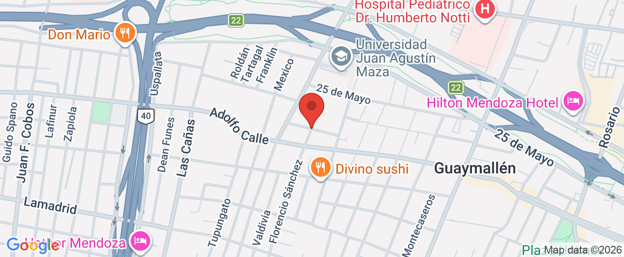 Mapa de la ubicación