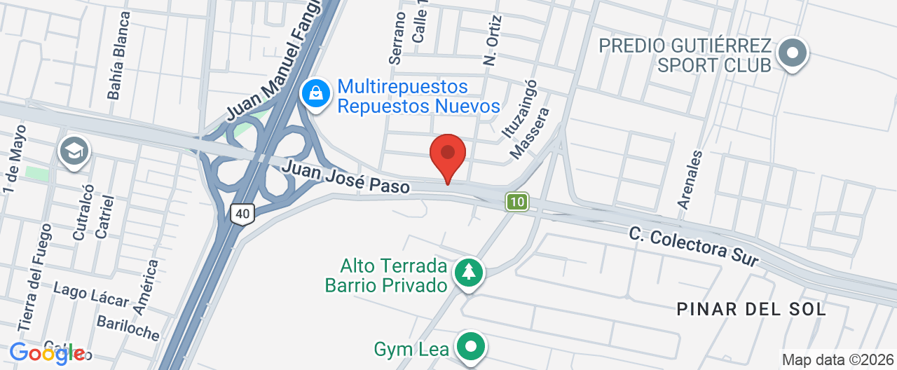 Mapa de la ubicación
