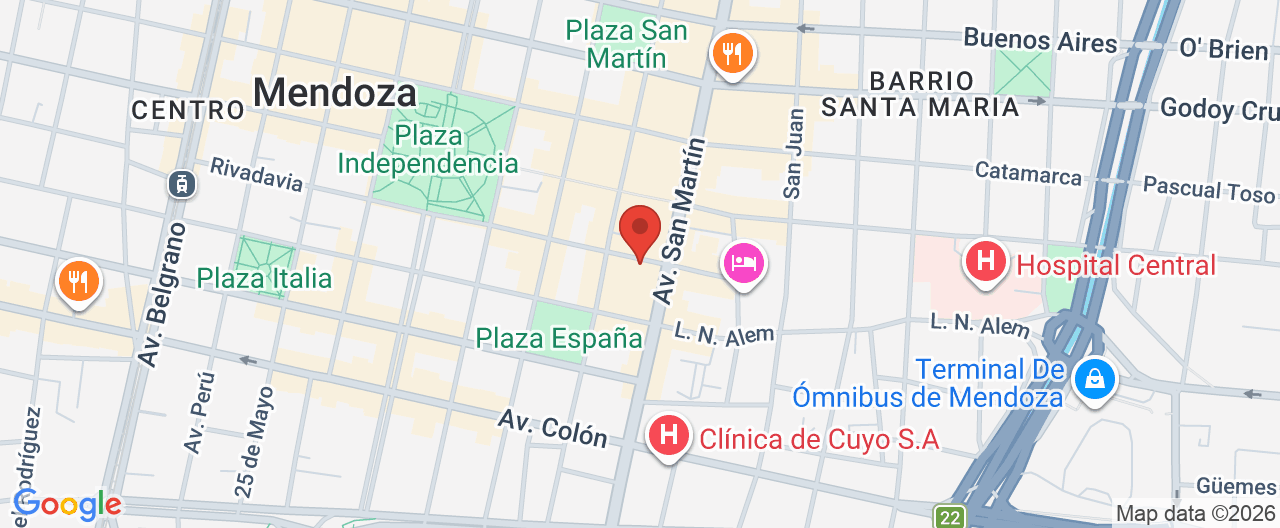 Mapa de la ubicación
