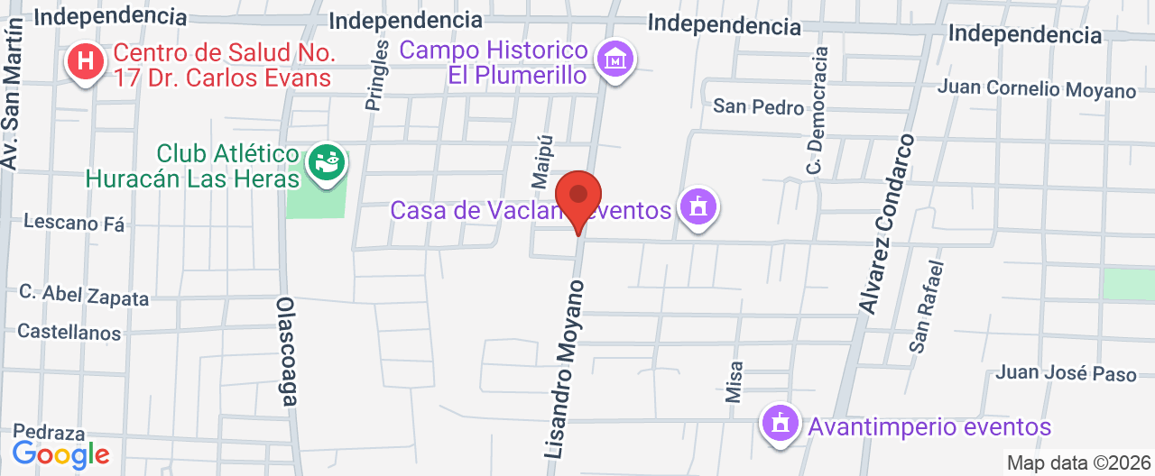 Mapa de la ubicación