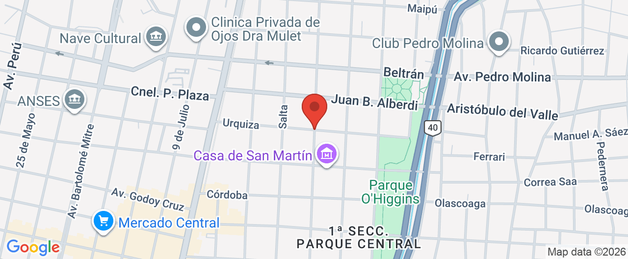 Mapa de la ubicación