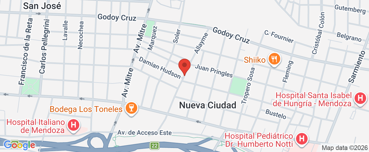 Mapa de la ubicación