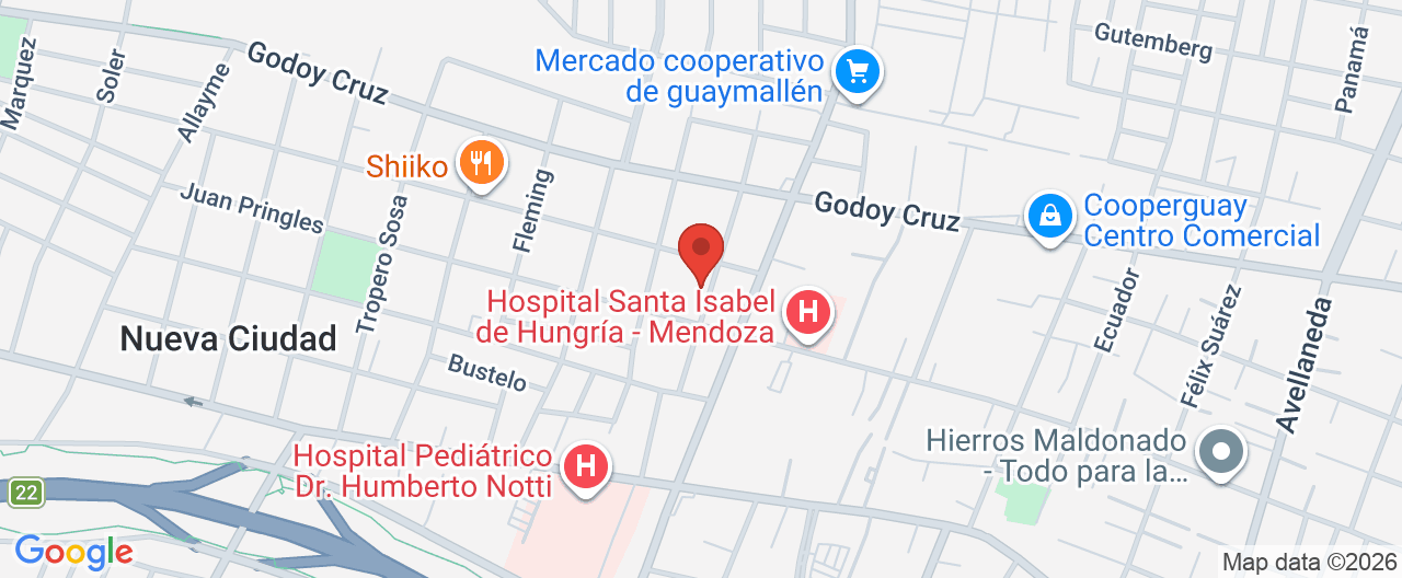 Mapa de la ubicación
