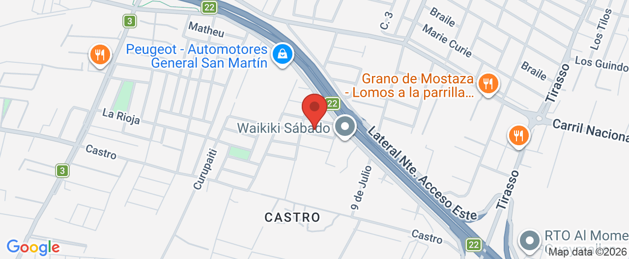 Mapa de la ubicación