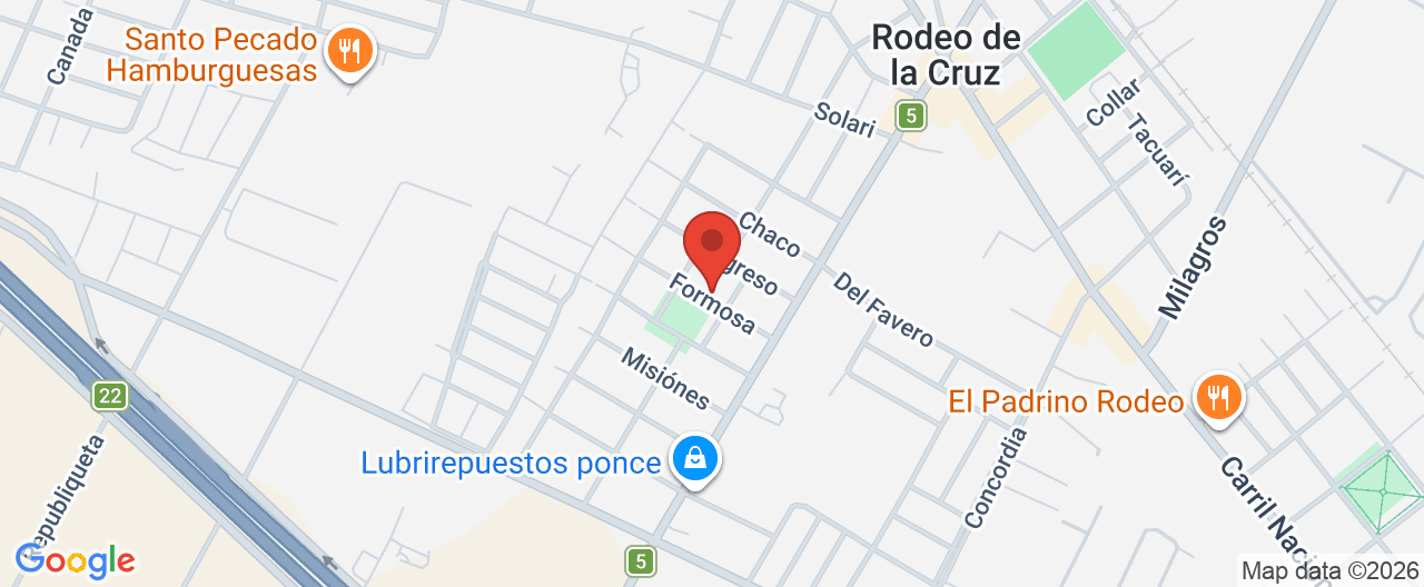 Mapa de la ubicación